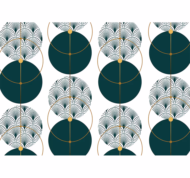 Fototapete textur geometrische fächermuster - TenStickers