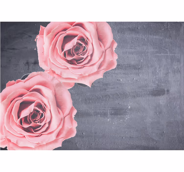 Fototapete blumen detail von rosa rosen - TenStickers