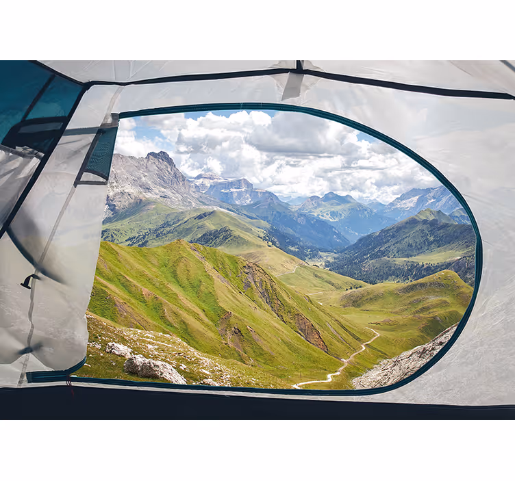 Fototapete landschaften grüne berglandschaft - TenStickers