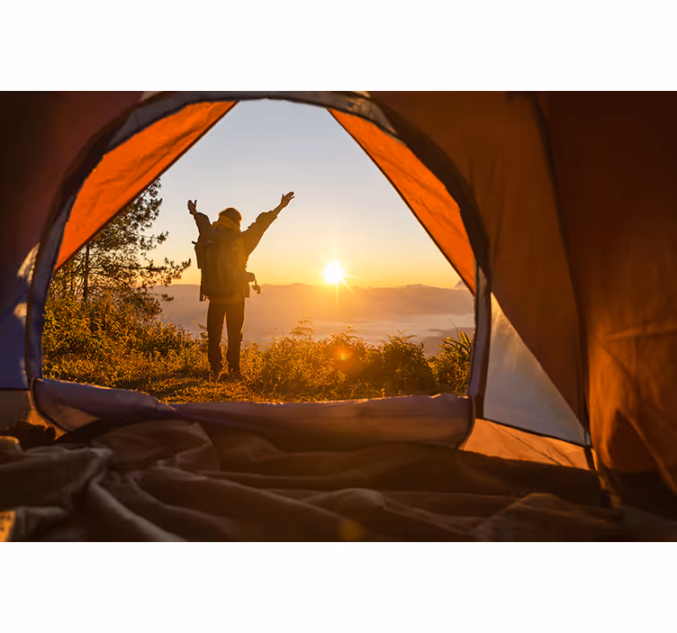 Fototapete natur sonnenaufgang abenteuer freude - TenStickers
