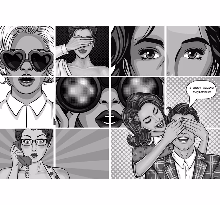 Fototapete kunst pop art ausdrucke - TenStickers