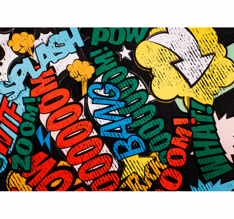 Fototapete graffiti comicbuch geräusche - TenStickers