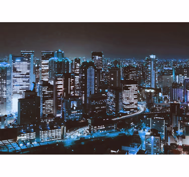 Fototapete städte nächtliche skyline - TenStickers