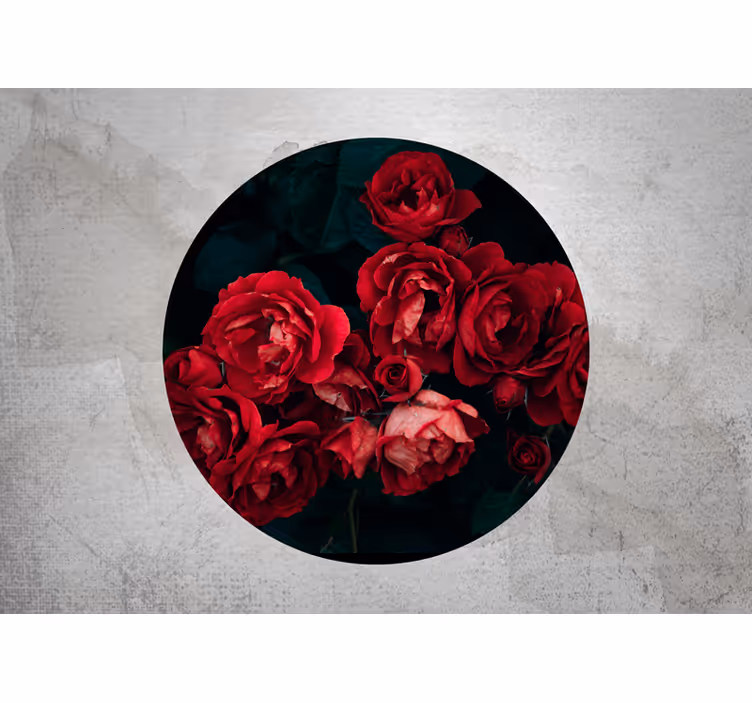 Fototapete rosen rote rosenblüten - TenStickers