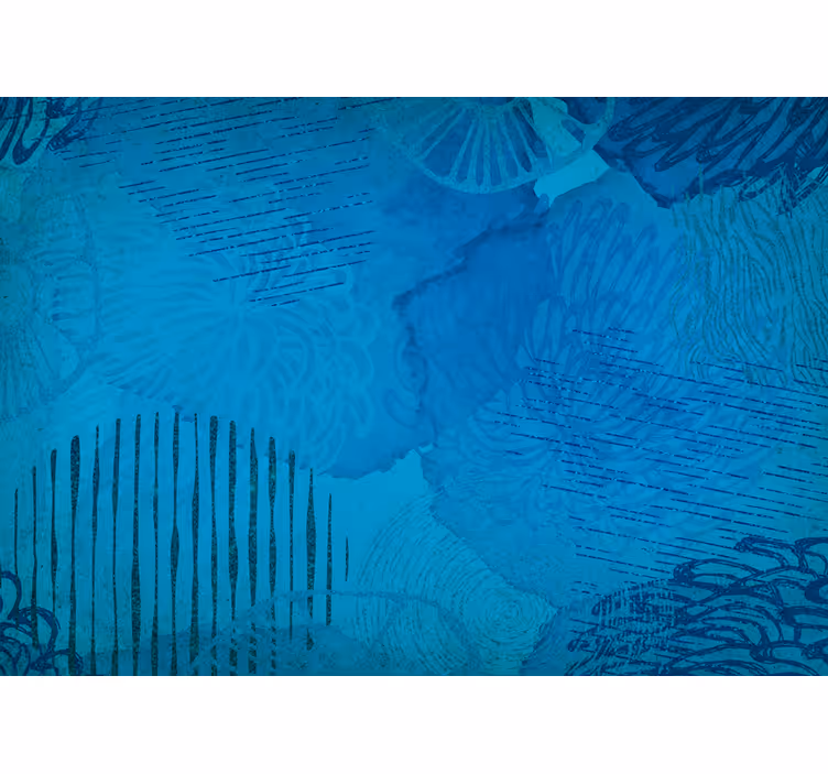 Fototapete abstrakt mit blauen texturen - TenStickers