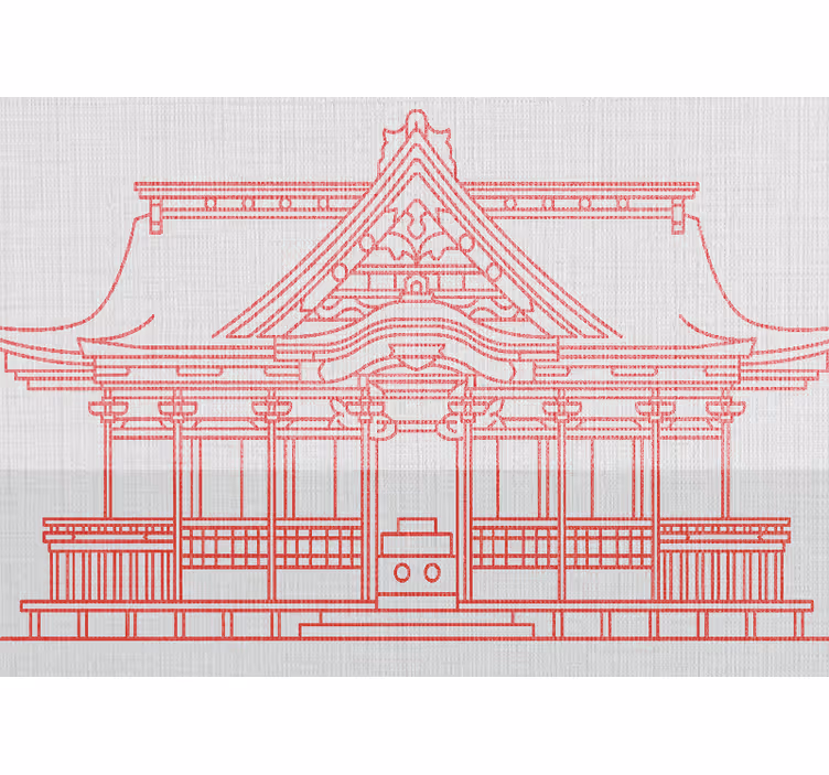 Fototapete städte mit traditioneller japanischer architektur - TenStickers