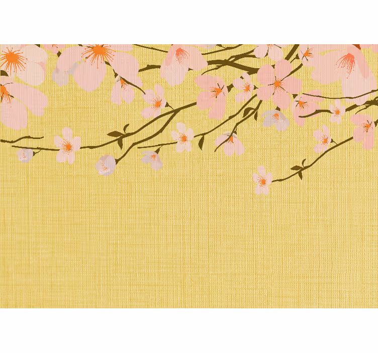 Fototapete blumen mit blühenden kirschzweigen - TenStickers