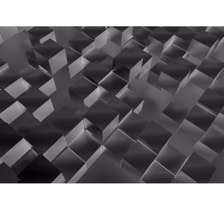 Fototapete textur mit dreidimensionalen würfeln - TenStickers
