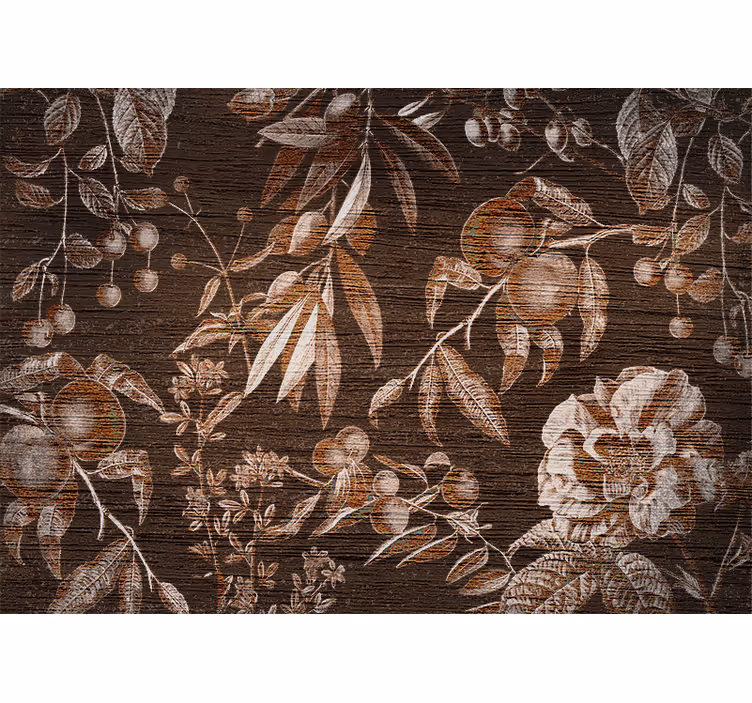 Fototapete blumen im floralen kunstdesign - TenStickers