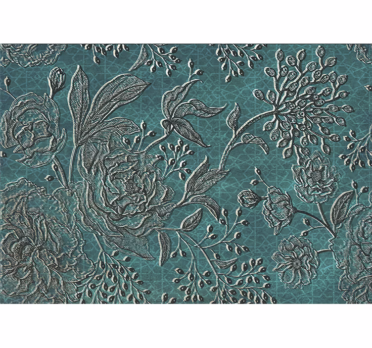 Fototapete blumen mit filigranem blumendesign - TenStickers