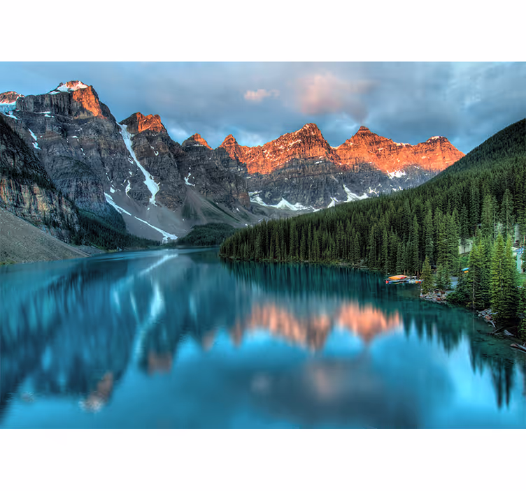Fototapete landschaften grand alpine lake - TenStickers