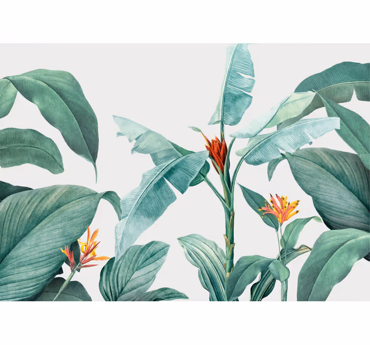 Fototapete blumen tropische pflanzenanordnung - TenStickers