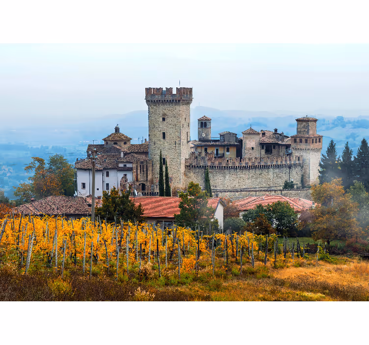 Fototapete städte erbe schloss landschaft - TenStickers