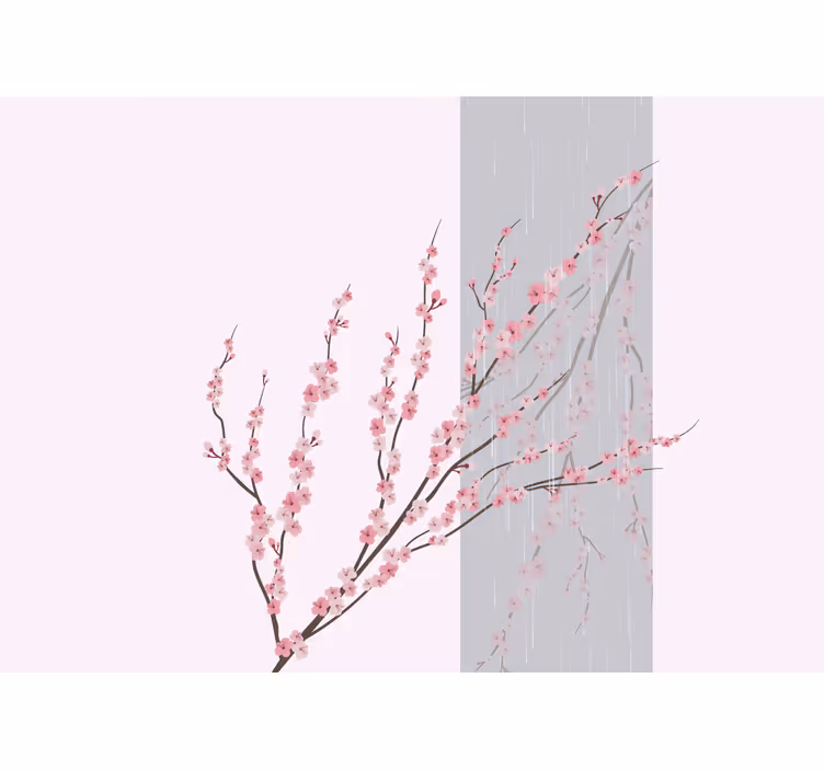 Fototapete blumen sanfte rosa blumen - TenStickers