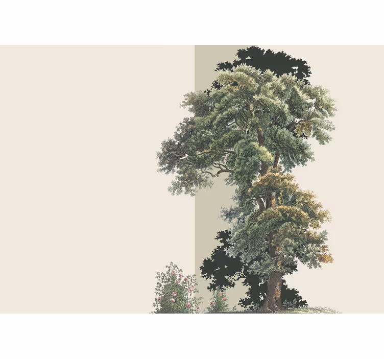 Fototapete natur farbige blätterlandschaft - TenStickers