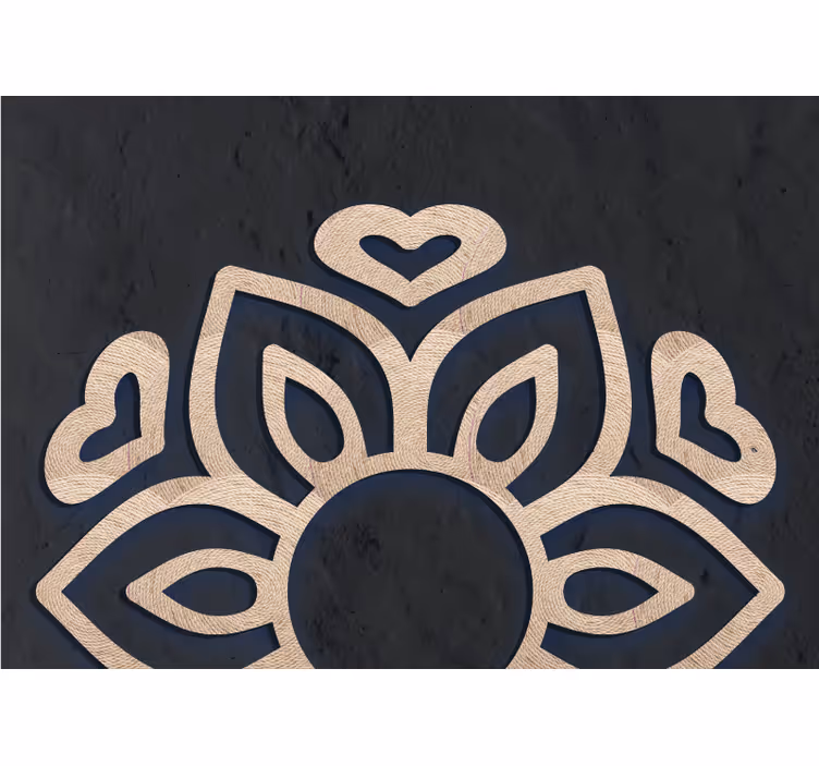 Fototapete buddha im herzlotusdesign - TenStickers