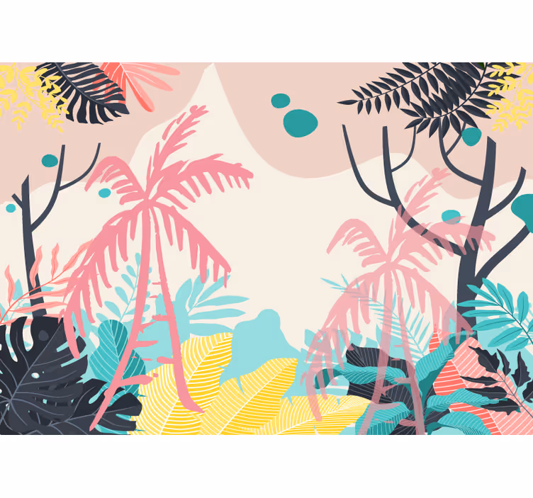 Fototapete natur tropische pflanzenwelt - TenStickers