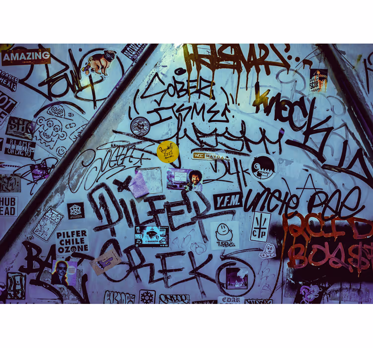 Fototapete graffiti urban tagging kunst - TenStickers