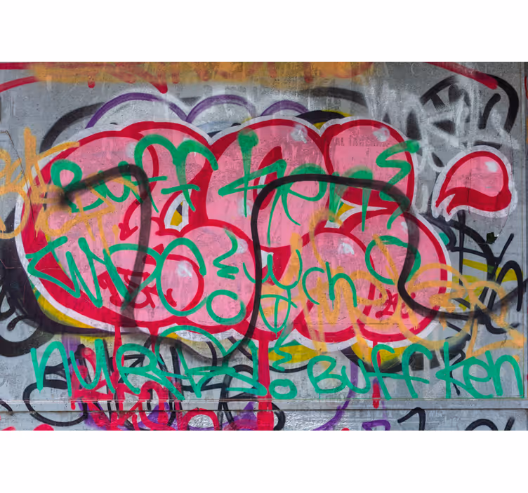 Fototapete Urbane Kunst Buntes graffiti-design - TenStickers