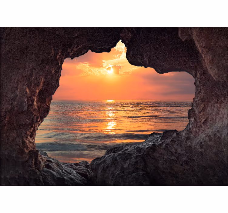 Fototapete landschaften meer sonnenuntergang ansicht - TenStickers