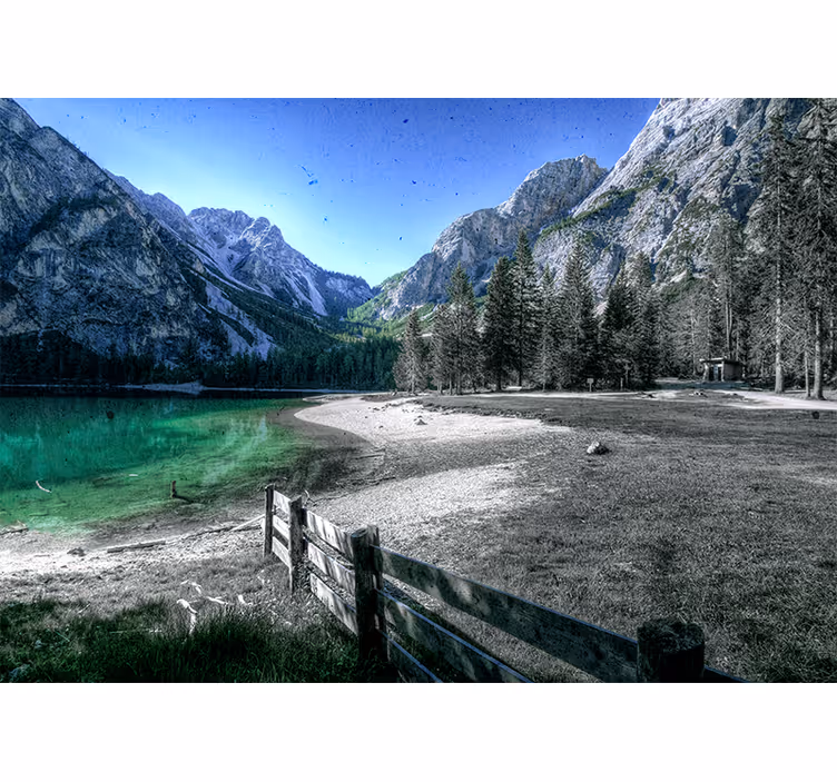 Fototapete landschaften bergsee ruhe - TenStickers
