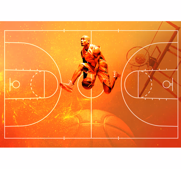 Fototapete Kinderzimmer Basketball - TenStickers
