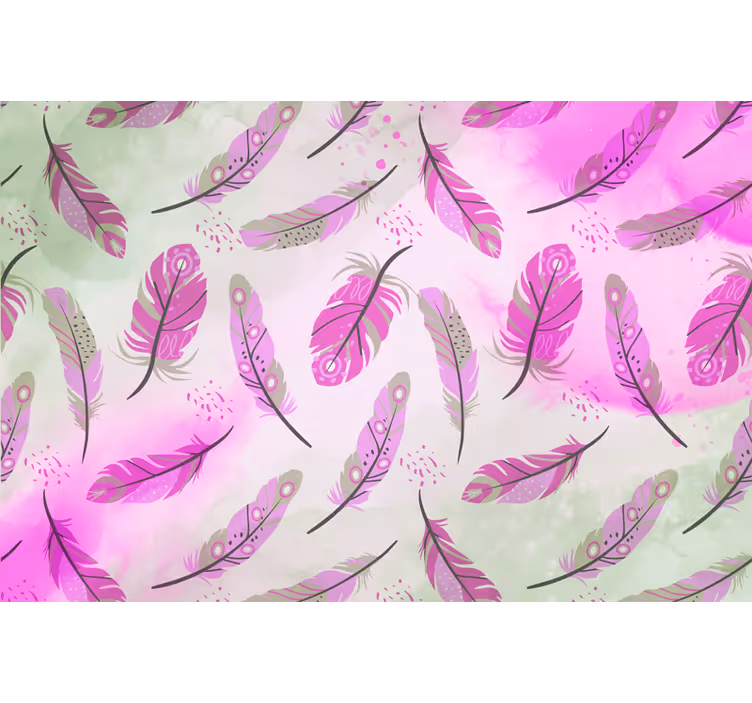Fototapete Boho Federn Design. - TenStickers