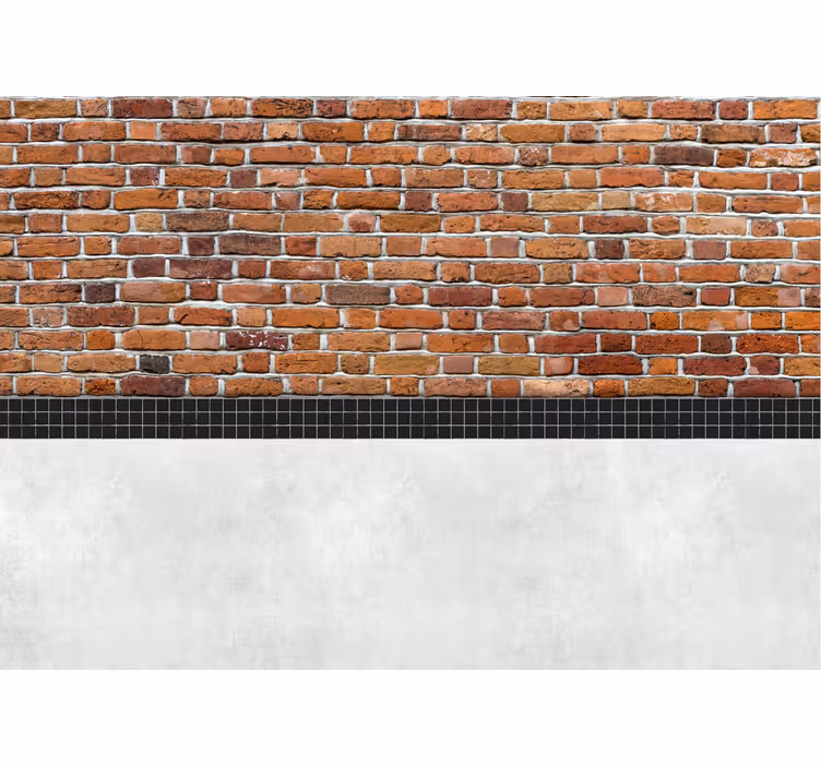 Fototapete Backsteine ​​mit Fliesen - TenStickers