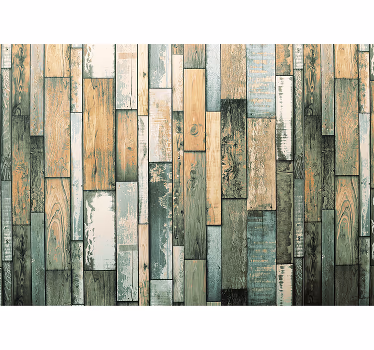Fototapete verrottetes Holz - TenStickers