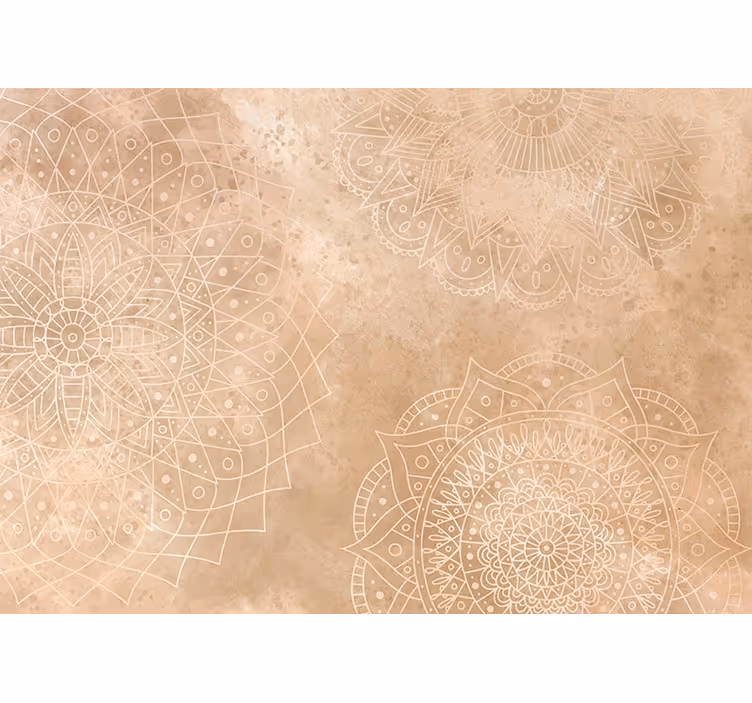 Fototapete Wohnzimmer Mandalas vintage - TenStickers