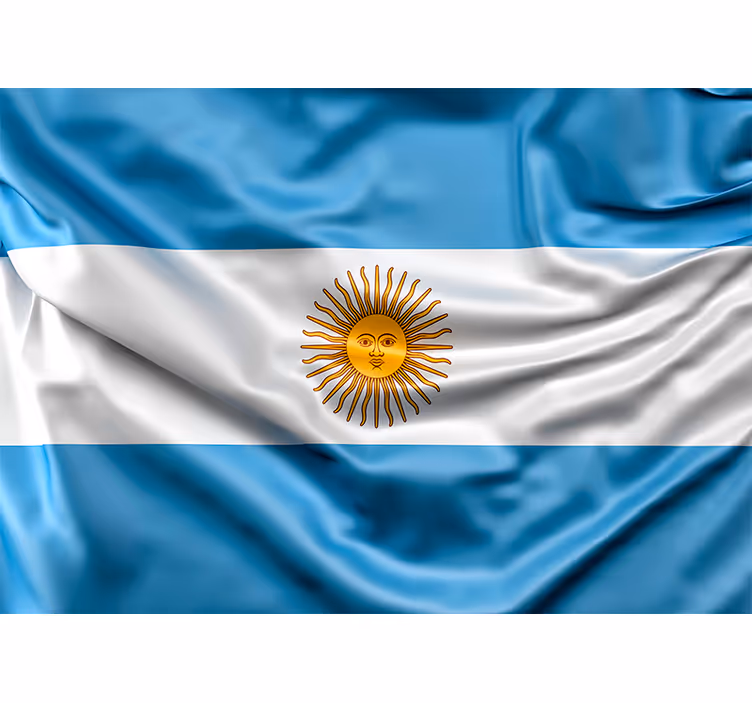 Fototapete Städte und Länder argentinische flagge - TenStickers