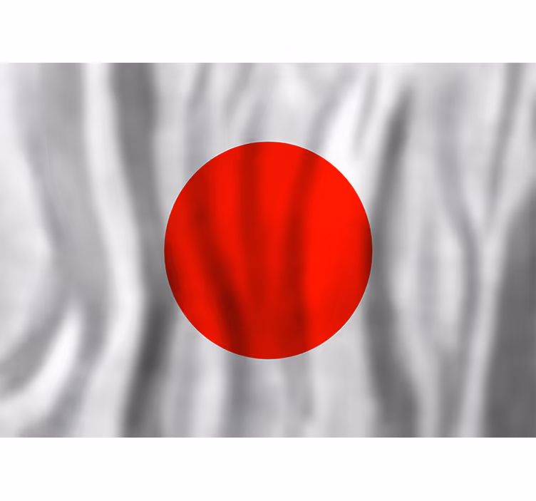 Fototapete Städte und Länder japanische flagge - TenStickers