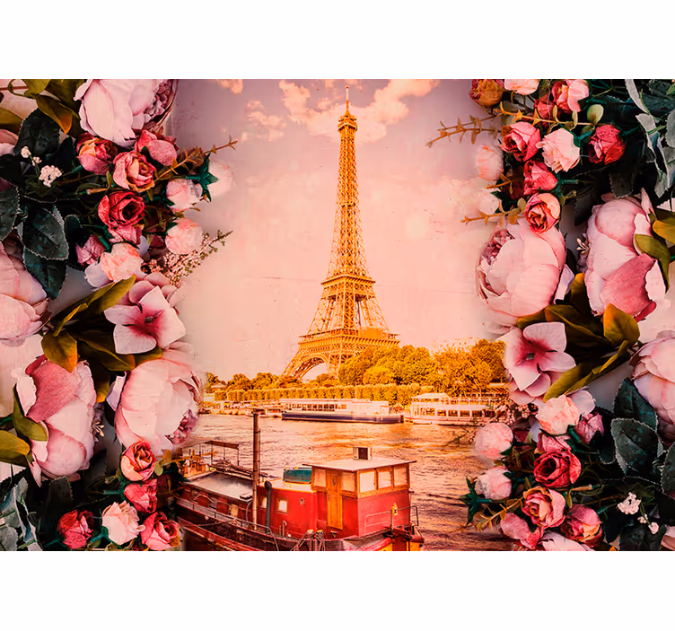 Fototapete Paris pariser florale eleganz - TenStickers