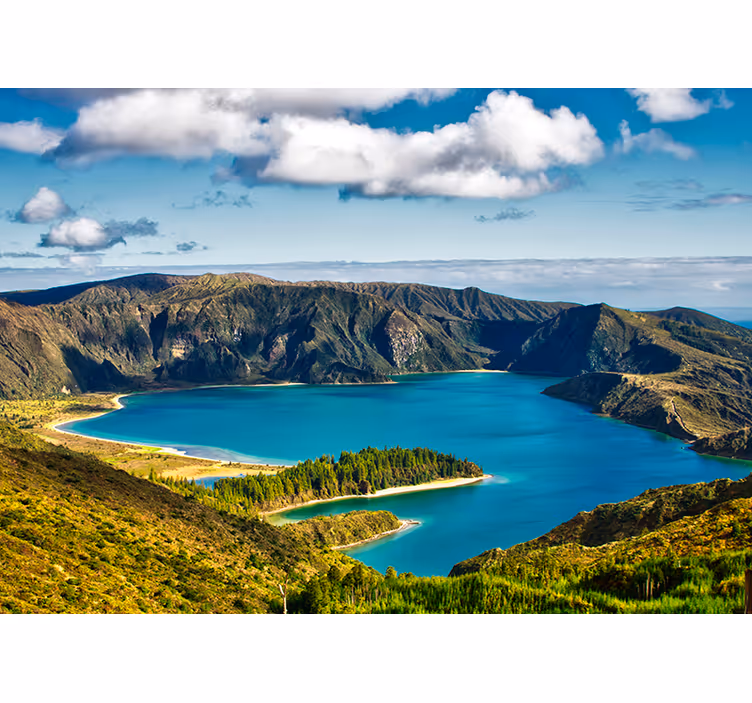 Fototapete Landschaften ruhiger blick auf den see - TenStickers