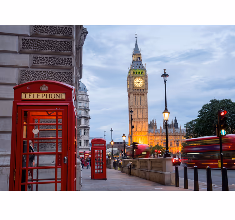 Fototapete London Stadt telefonzelle - TenStickers