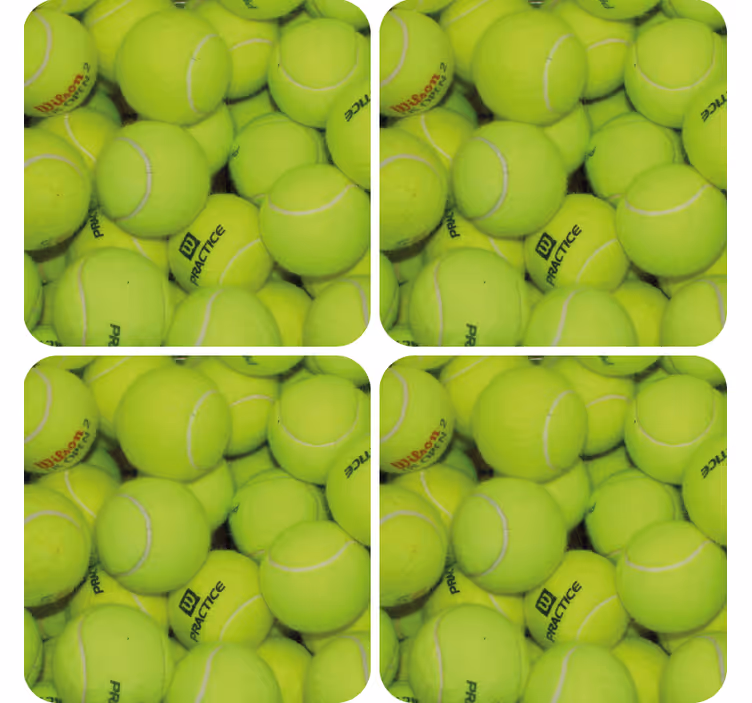 Untersetzer Modern Tennisbälle - TenStickers