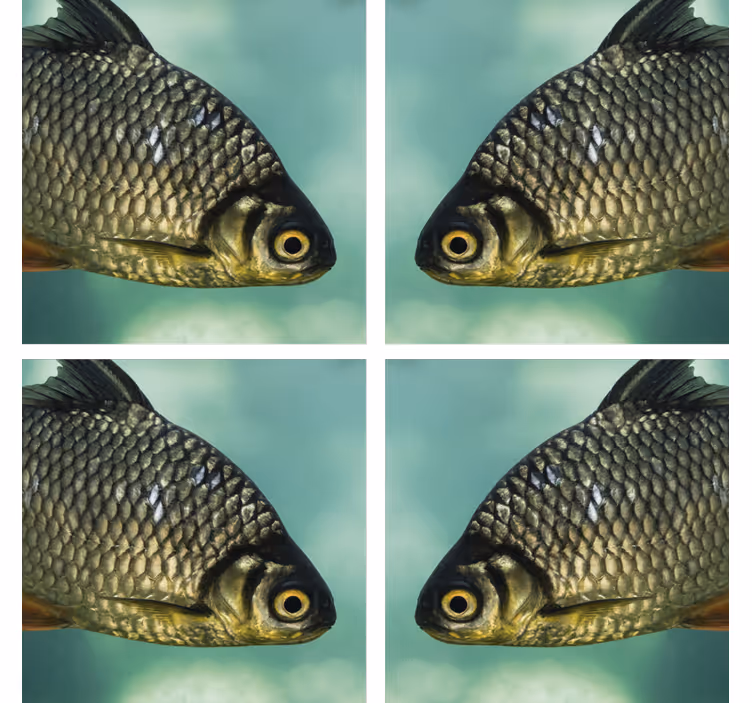 Untersetzer geek mit realistischer fischdarstellung - TenStickers