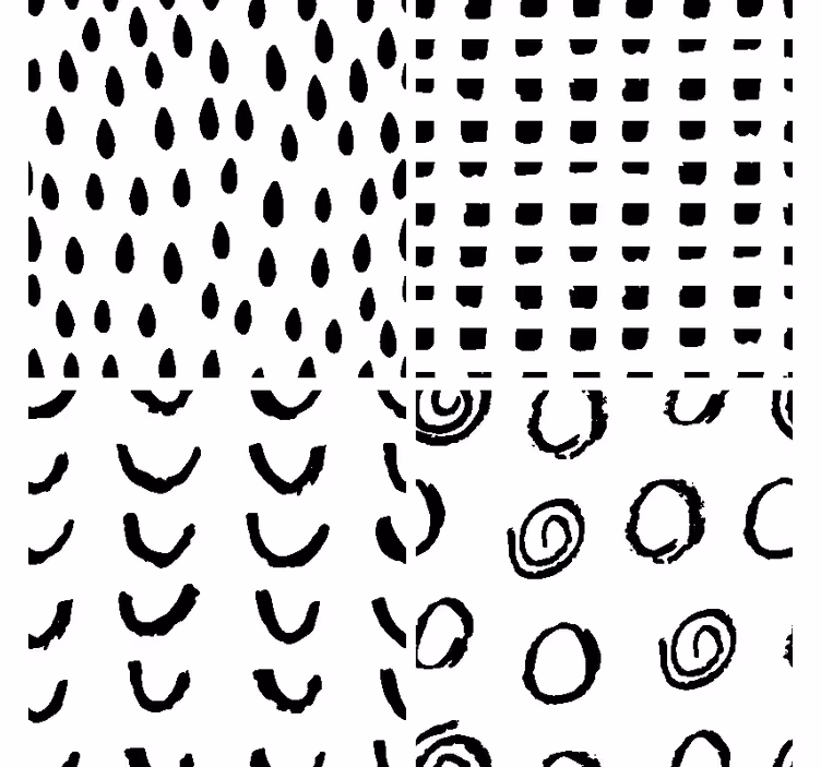 Untersetzer Modern Verschiedene Muster - TenStickers