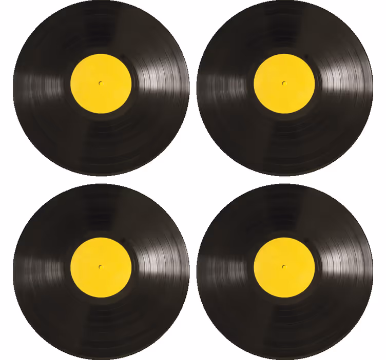 Untersetzer Modern Vinylscheibe - TenStickers