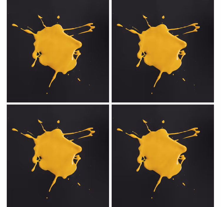 Untersetzer mit gelber spritztextur - TenStickers