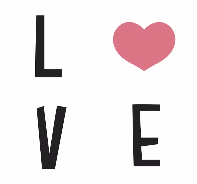 Untersetzer Zitat Liebe - TenStickers