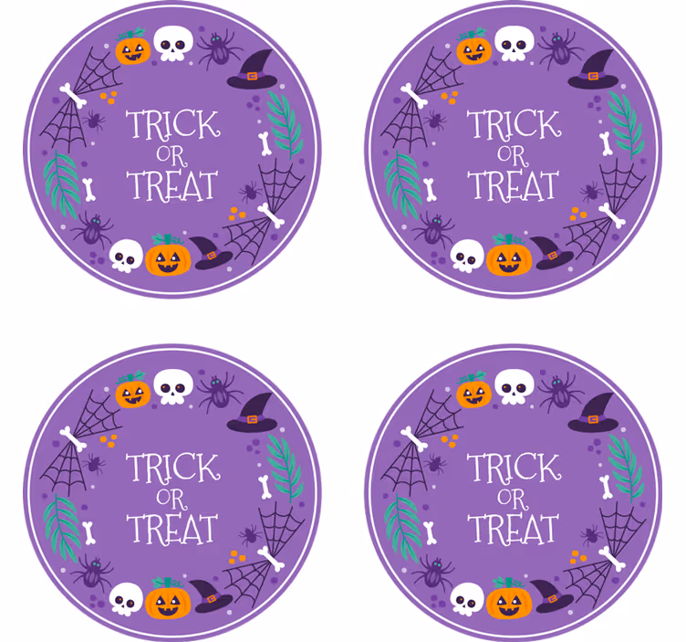 Untersetzer halloween mit halloween design - TenStickers