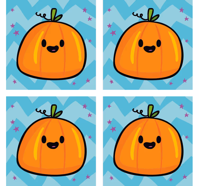 Kürbis halloween Untersetzer - TenStickers