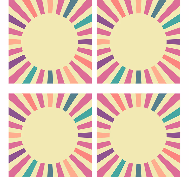 Untersetzer modern geometrisches rundelement - TenStickers