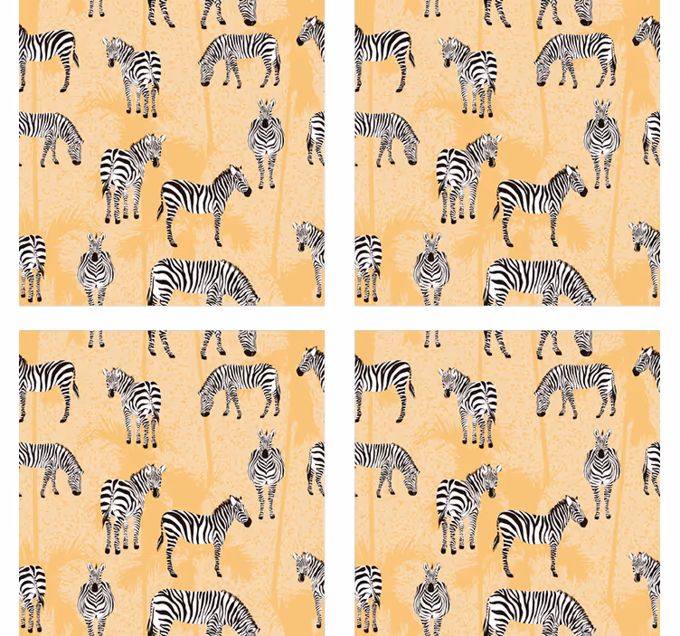 Untersetzer geek mit zebra-muster hintergrund - TenStickers