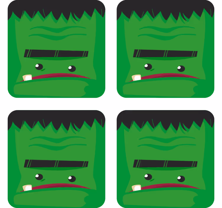 Untersetzer halloween frankenstein monster motiv - TenStickers