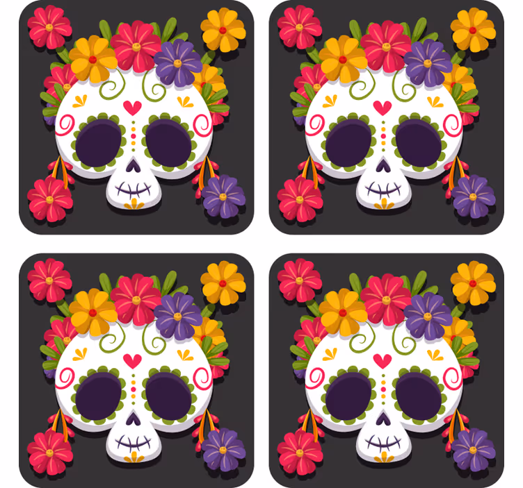 Untersetzer tote Blumen Untersetzer  - TenStickers
