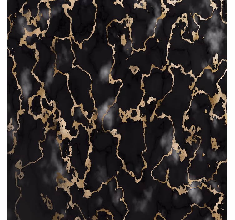 Untersetzer mit elegantem schwarz-gold-muster - TenStickers