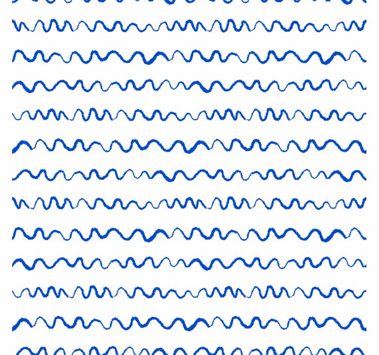 Untersetzer mit wellenförmigem blauen linienmuster - TenStickers