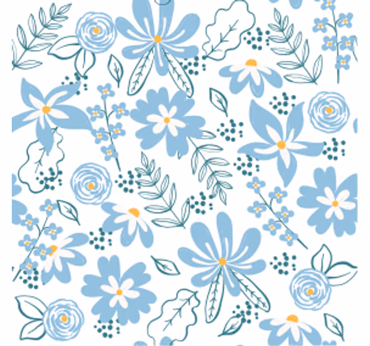 Untersetzer mit botanischem blumenmuster - TenStickers